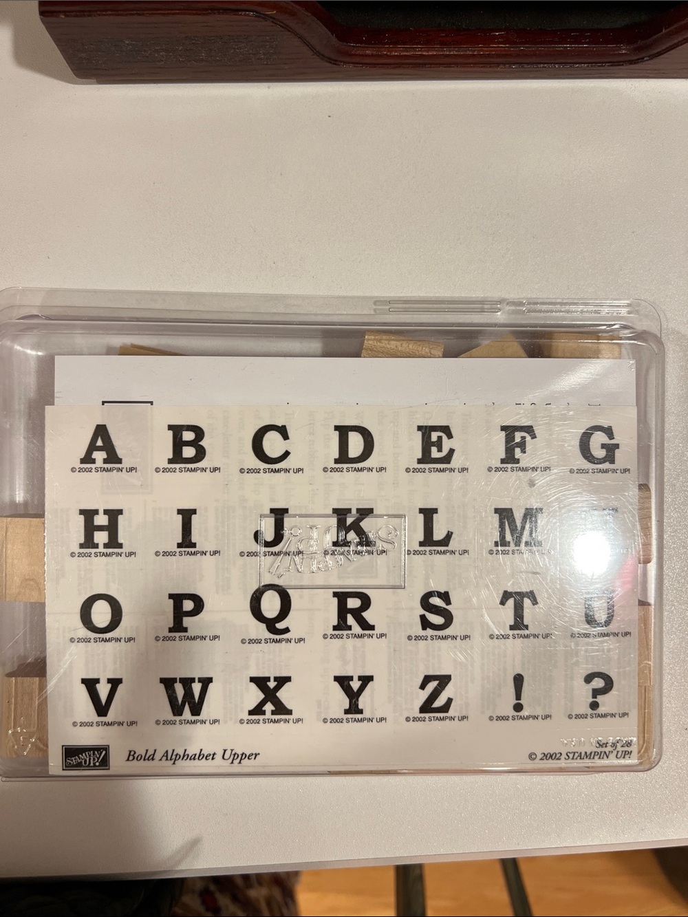 Stampin' Up! Bold Alphabet Upper Clear Stamp Set - NEW